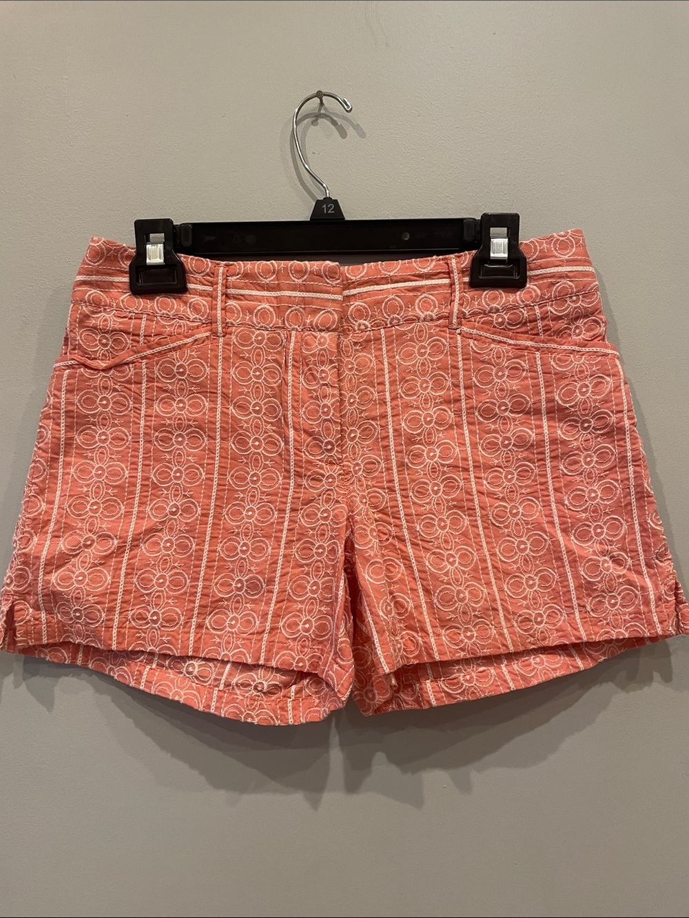 Women's Coral Patterned Cotton Shorts loft brand